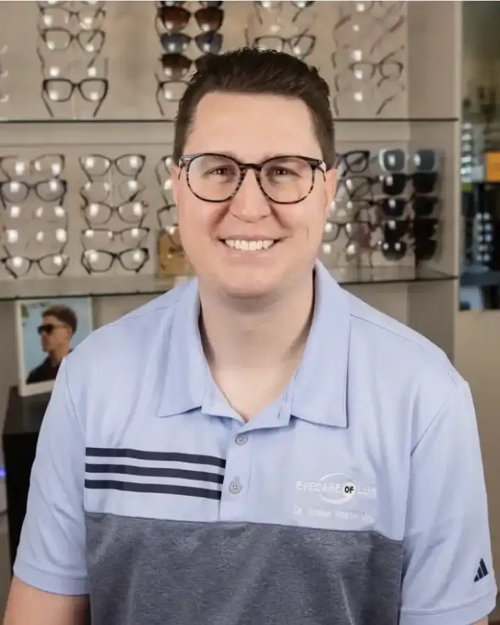 Dr. Walker Shaffer, optometrist at Cedar Valley Eyecare