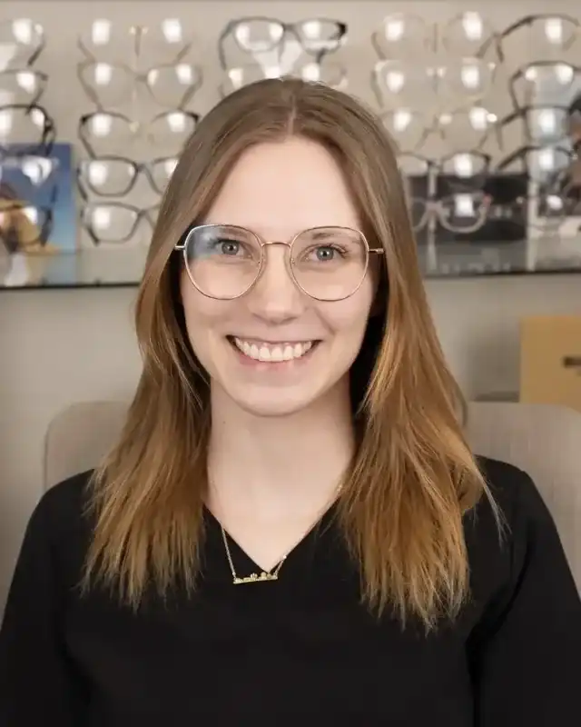 Jalyn Burton, lead technician at Cedar Valley Eyecare