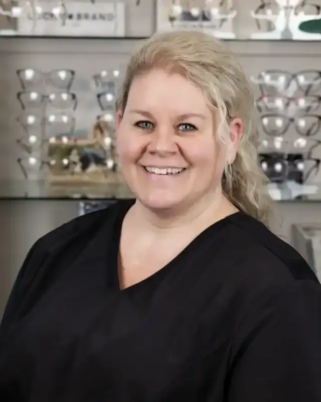 Raegan Harris, office manager at Cedar Valley Eyecare