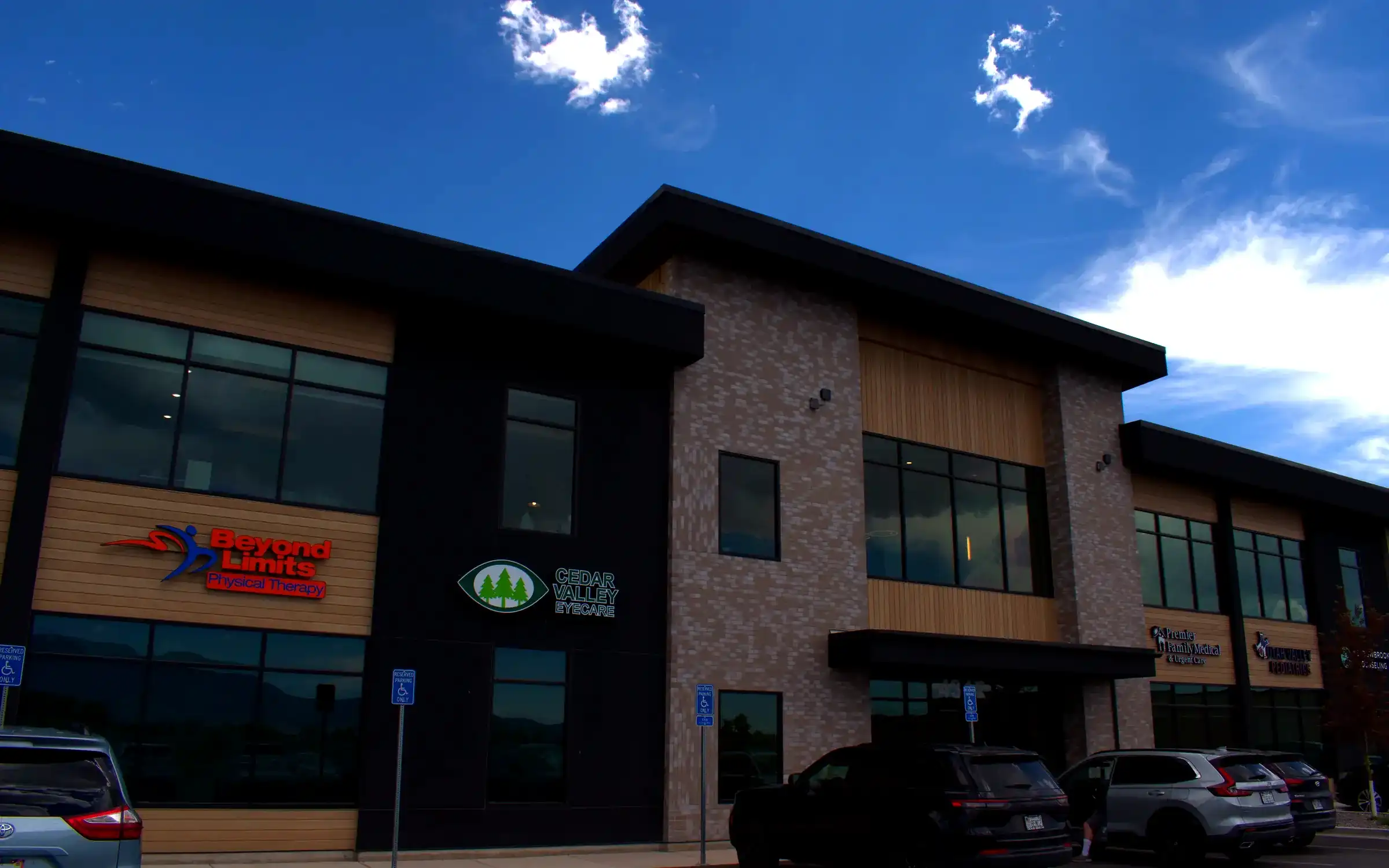 Cedar Valley Eyecare building exterior in Eagle Mountain, Utah