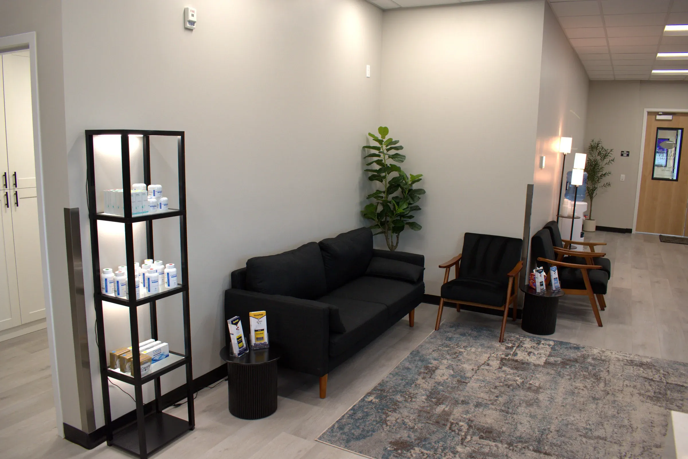 Waiting area inside Cedar Valley Eyecare in Eagle Mountain, Utah